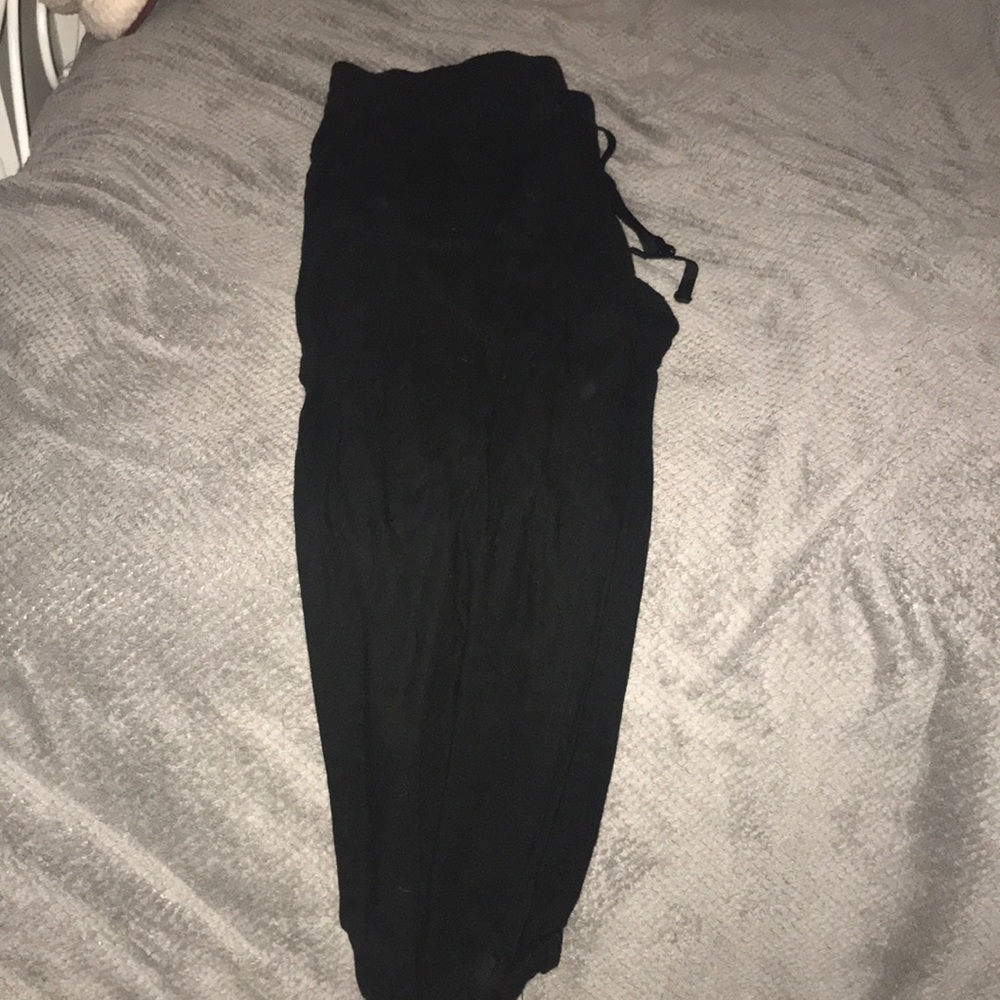 Loose beachy black pants